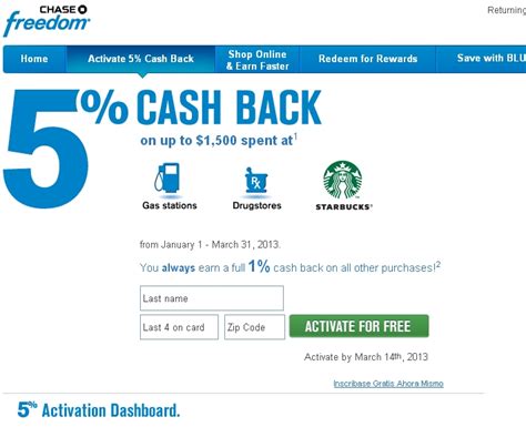 chase gas station bonus
